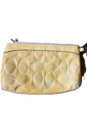 Coach Yellow Wristlet